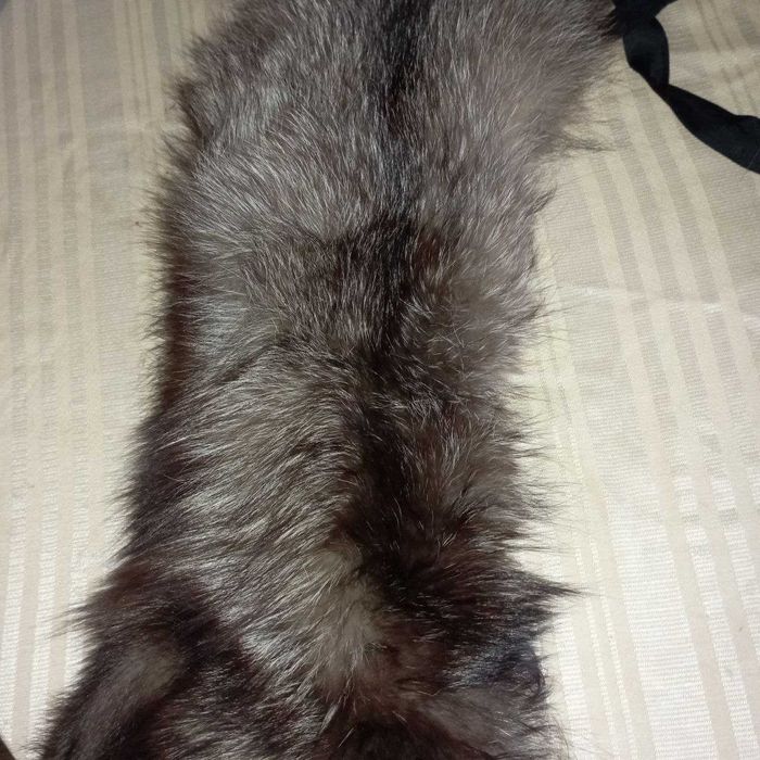 меховый воротник  пальто шуба мех чернобурка