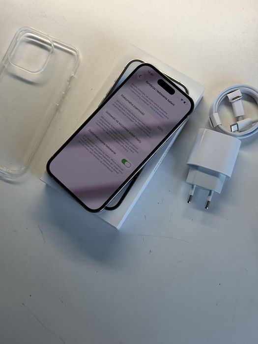 iPhone 14 Pro 128gb srebrny bateria 100% komplet