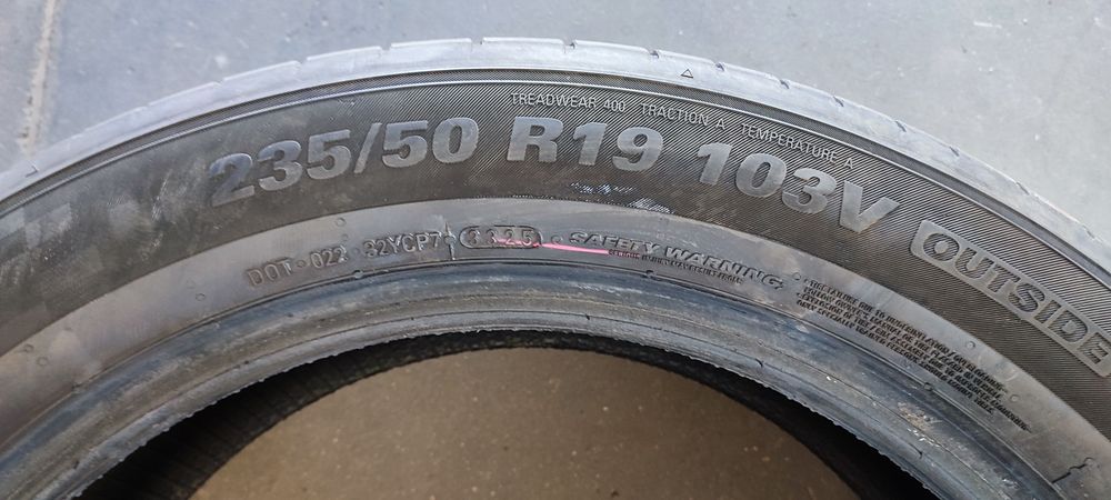 235/50R19 103V 1szt opona letnia Kumho  ECSTAps71  25rok