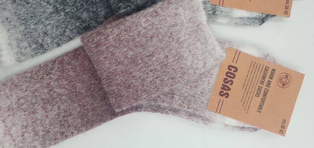 Grube kaszmirowe ciepłe damskie 39-42 kaszmir thermo