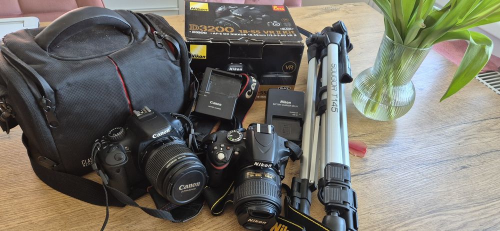 Nikon D3200 i Canon EOS 550D Plus Akcesoria OKAZJA!