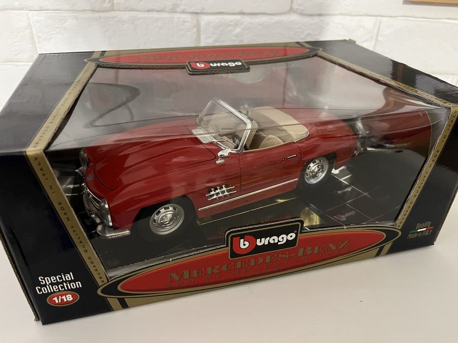 Model Bburago 1:18 mercedes benz 300 sl roadster jak nowy