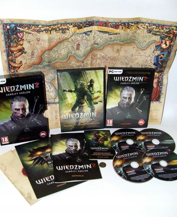 Gra na PC. Wiedźmin 2 Zabójcy Królów PL. + ścieżka dźwiękowa + video
