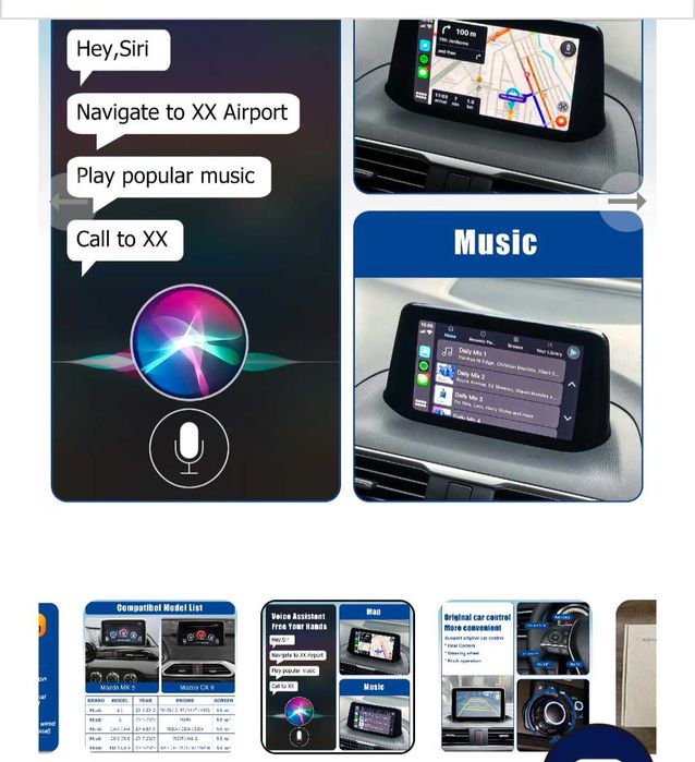 Mazda Carplay и Android Auto, OEM-концентратор TK78-66-9U0C