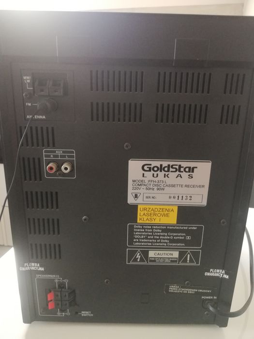 Wieża stereo GoldStar z pilotem