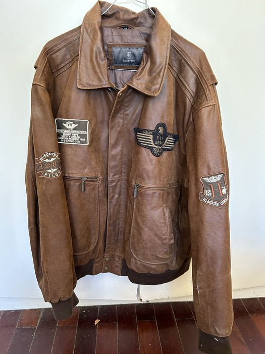 Casaco de aviador de pele. Casa das Peles