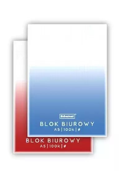 Blok biurowy A5/100K kratka. Schemat