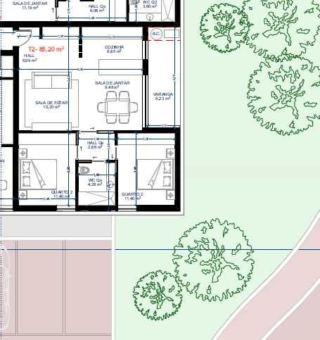 Apartamento T2 para venda no empreendimento Adress House, Brufe