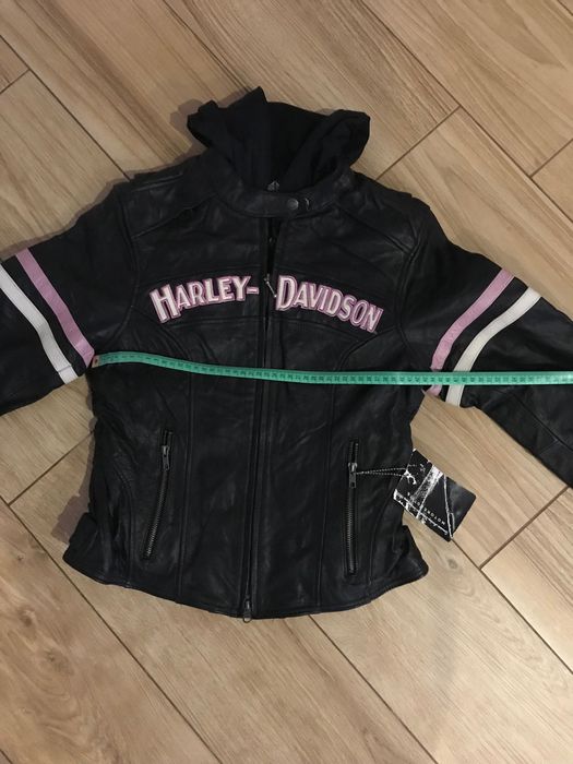 Skórzana damska kurtka Harley Davidson Pink 3in1 M S XS