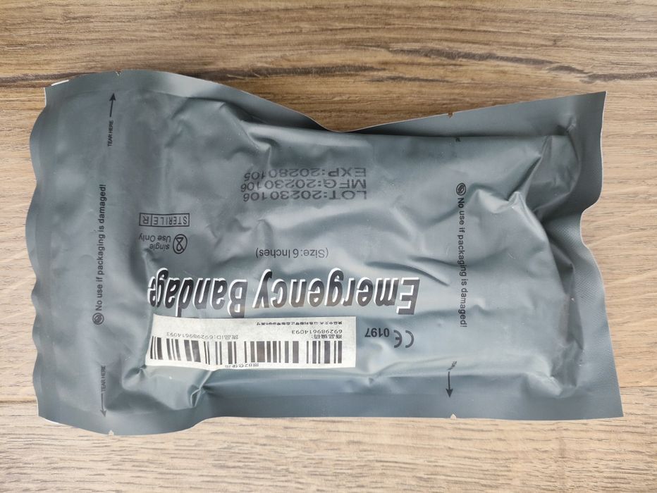 Bandaż ratunkowy wojskowy survival pierwsza pomoc Opatrunek indywidual