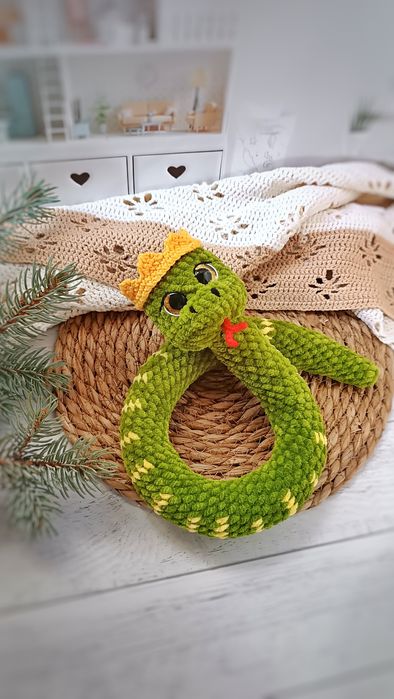 Змія,змійка,м'яка змія,іграшки, символ року,подарунок,вязаные игрушки
