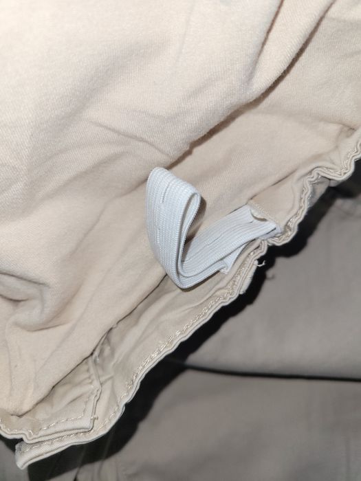 Beżowe spodnie ciążowe Zalando rozm M