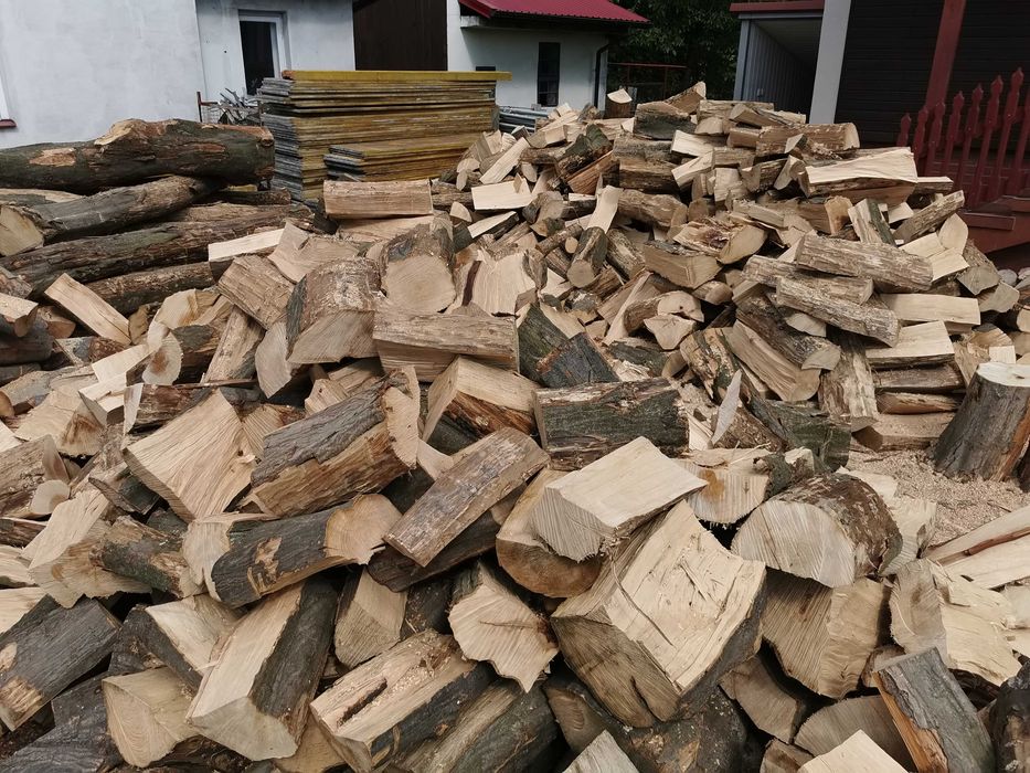 Drewno Opałowe Kominkowe Buk Grab Sezonowany Transport