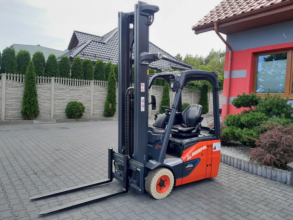Linde E 14-02  Wózek Widłowy  3556 Godzin jak Nowy !!! Bateria 2023r Triplex 6500 mm