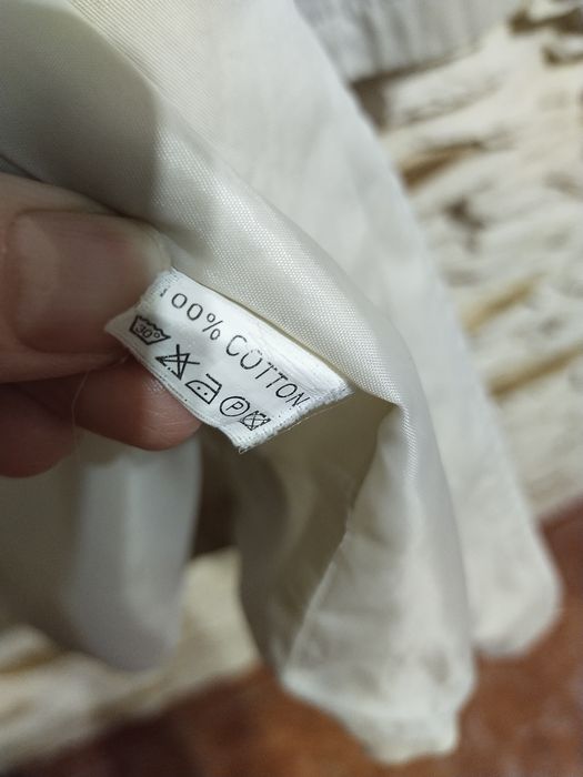 Beżowy, bawełniany płaszcz