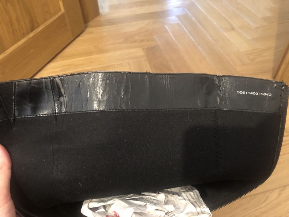 Buty kozaki r. 36 czarne na obcasie szpilce przejsciowe