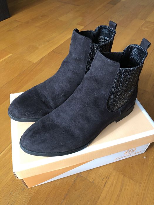 Botas pretas de camurça Calçado Guimarães