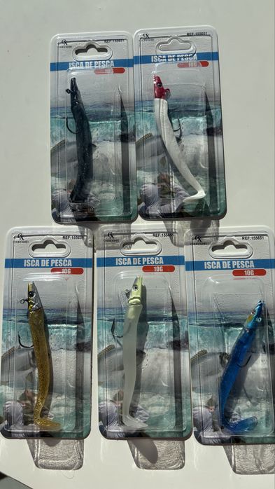 Iscas pesca amostras qualidade