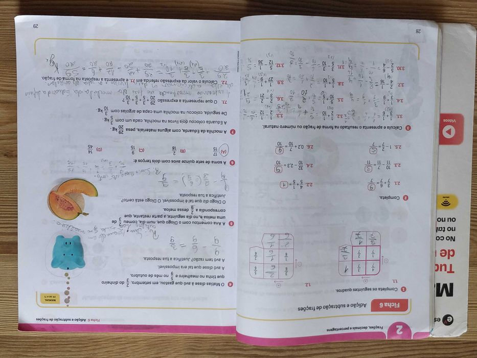 Caderno de Fichas Máximo Matemática 5ºano