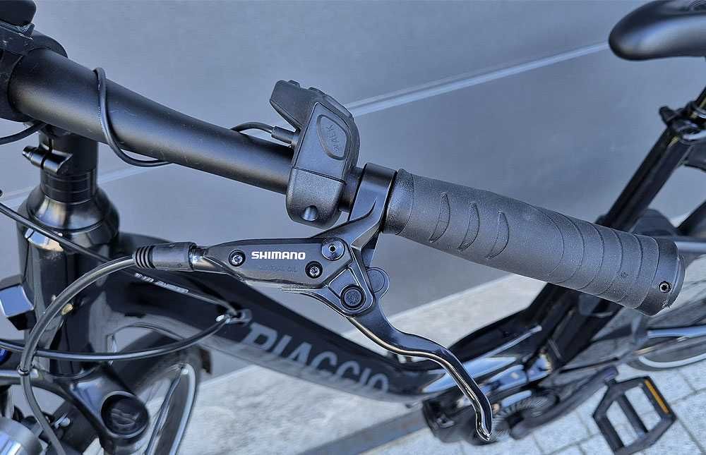Jak nowy! PIAGGIO WIBIKE Shimao Deore Hydraulika GPS rower elektryczny