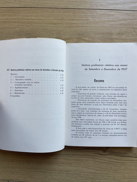 Livro Actividade Vulcânica do Faial 1957 - 67