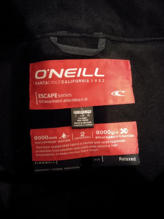 Calças o'neill pretas tamanho L