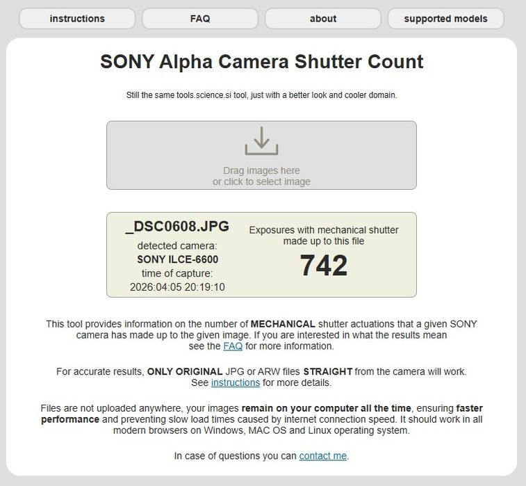 Sony A6600 - Só 742 disparos