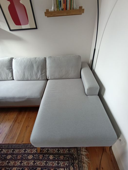 Sofá modular com chaise longue