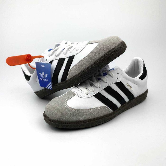 Знижка на Adidas Samba white black Купить Адидас Самба