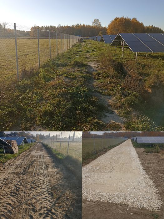 Kopanie i czyszczenie stawów, wyburzenia, korytowanie dróg