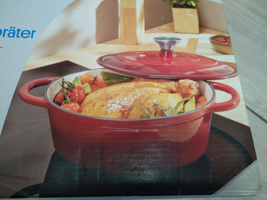 Nowy garnek żeliwny silver crest 2,9 litra