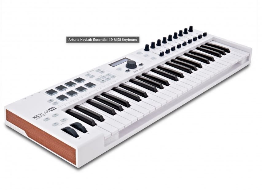 Arturia KeyLab Essential 49 MIDI Keyboard - como novo!
