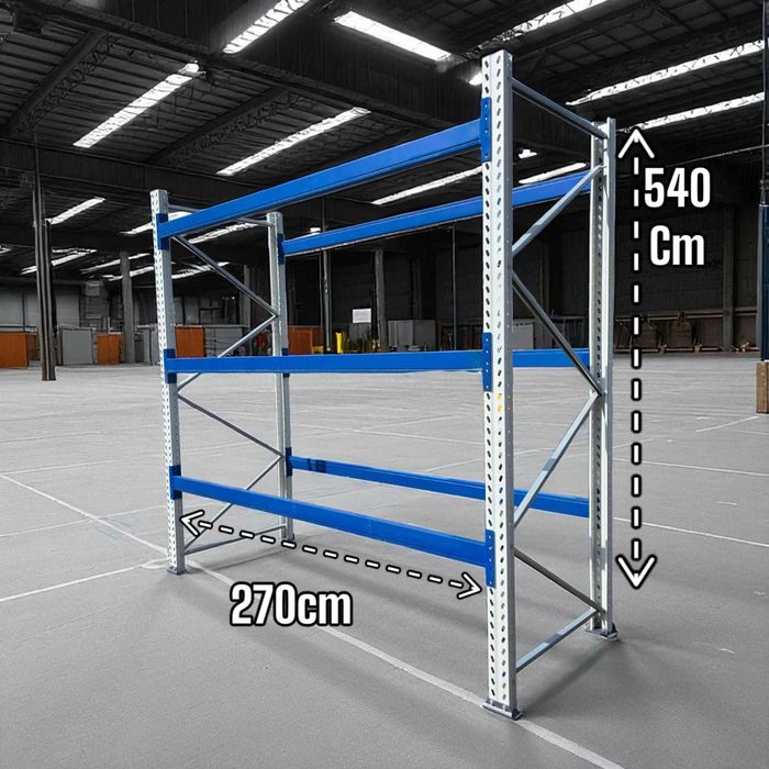 Regały magazynowe wysokiego składowania paletowe