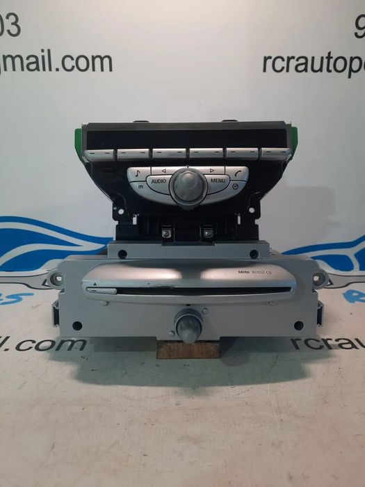 RADIO AUTORADIO LEITOR CD MP3 MINI COOPER R56 6512345268101 65123452681 3452681 R55 R55 CLUBMAN LCI R56 LCI R57 CABRIO R57 CABRIO LCI DISPLAY COMANDOS COMUTADOR PAINEL CONTROLO COMUNICAÇÃO