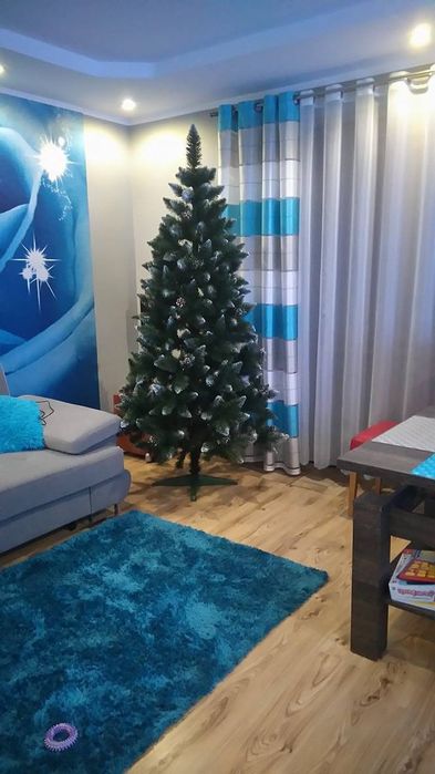 Choinka diamentowa z szyszkami 220cm