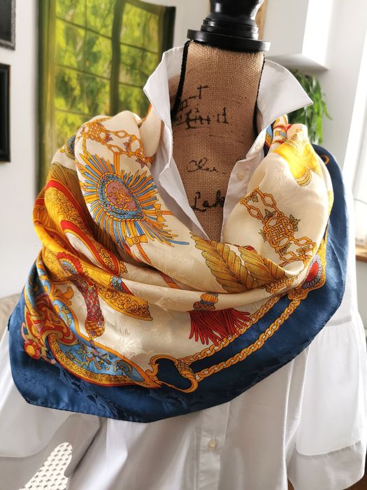 Made In Italy jedwabna chusta apaszka