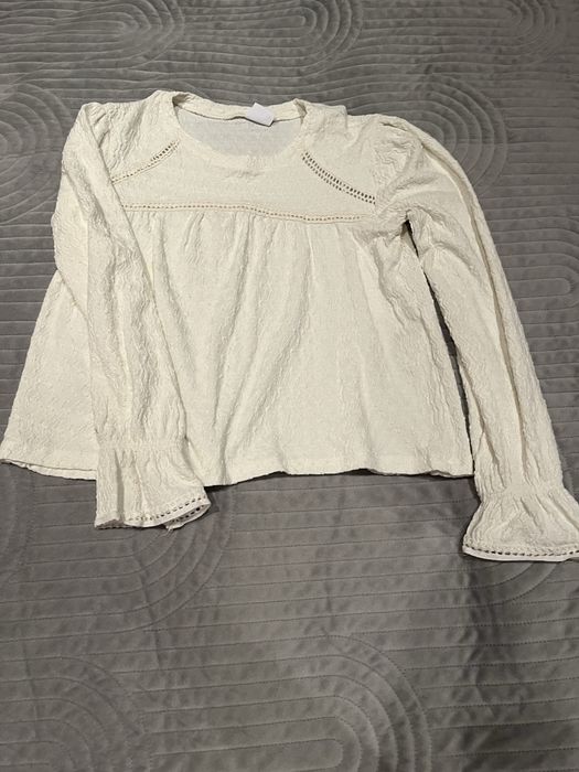 Bluzka dziewczęca biała r. 152 zara