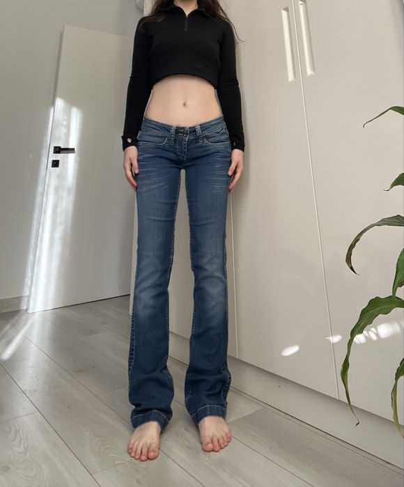 Джинсы низкая талия винтаж 36 38 скинни bootcut flared 2000s 90s