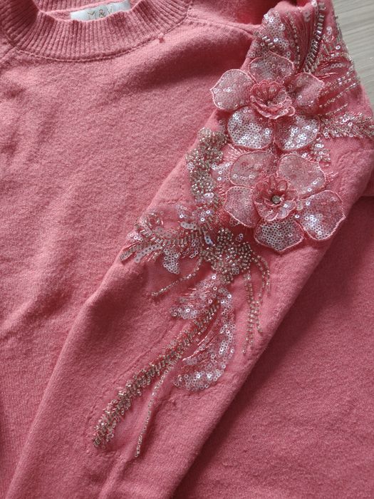 Sweter damski kwiaty 3d