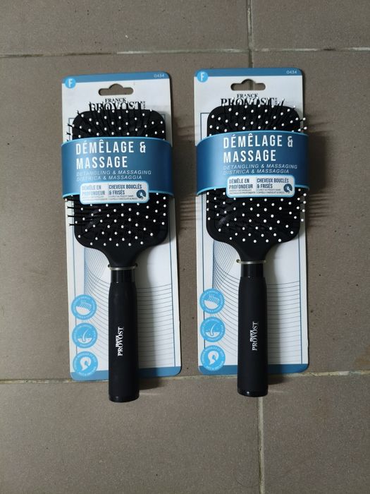2 Escovas desembaraçar e massajar cabelo