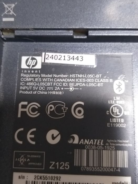 Карманный компьютер HP Hstnh-L05C-BT