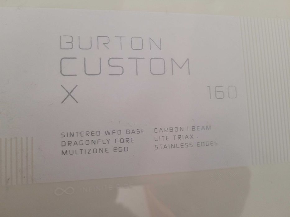 BURTON SNOWBOARD Deska Snowboardowa Burton CUSTOM X 160 cm