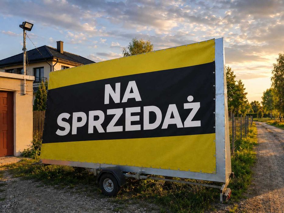 Przyczepa reklamowa zarejestrowana  2,5mx 5m
