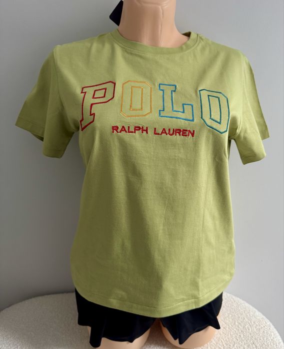 Nowa oryginlna damska koszulka Polo Ralph Lauren jasnozielona