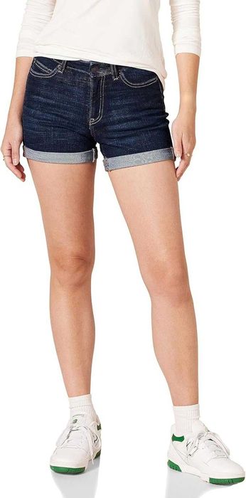 Damskie Szorty AMAZON ESSENTIALS Jeans Pięć Kieszeni Ciemny Denim 40