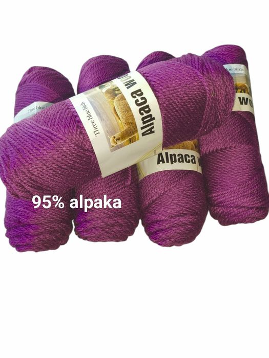 Włóczka przędza wełna alpaka 95% pakiet 500 g = 0.5 kg