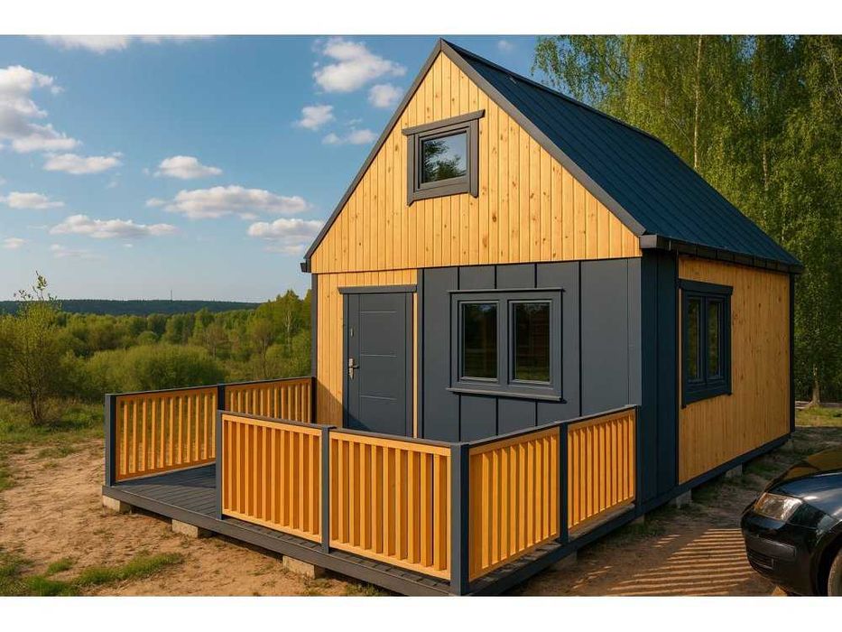 Domek letniskowy, domek ogrodowy, Nowoczesna Stodoła 4,5x5,5m