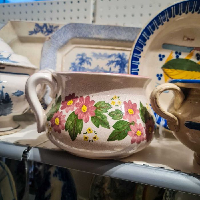 Penico Decorativo Faiança Pintada à Mão – Fátima Costa, Portugal