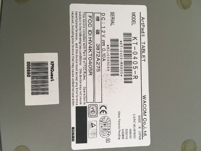 Artpad II Tablet Graphics Digitizer Serial Plug 5 Inch KT (Wacom)