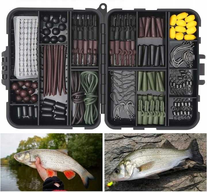 Zestaw Haczyków Wędkarskich na ryby Akcesoria XXL Prezent dla Wędkarza